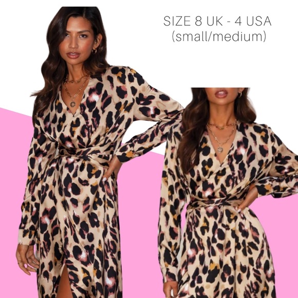 Never fully dressed Leopard Wrap Dress - Picture 4 of 6